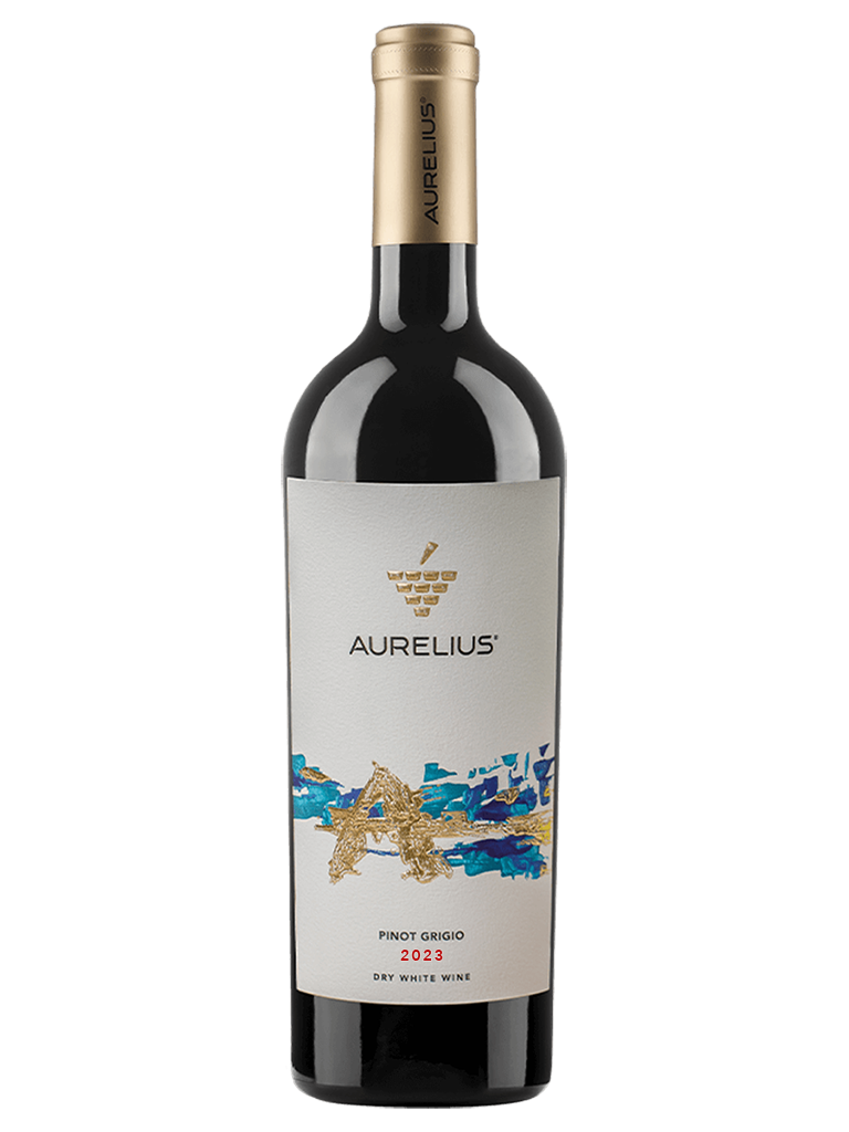 White Dry Wine Aureliu Pinot Grigio 2023” bottle 0.75 L